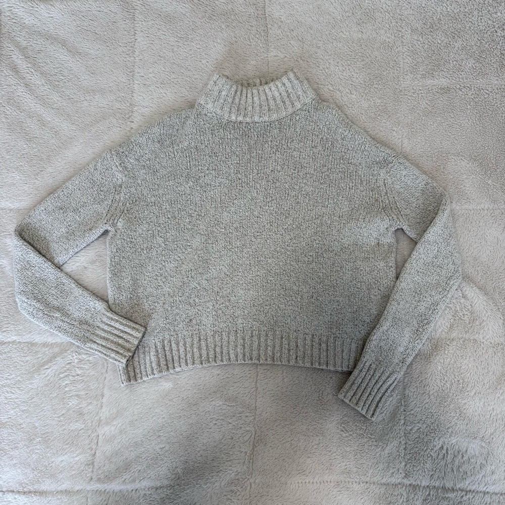 AE Mock Neck Cropped Sweater